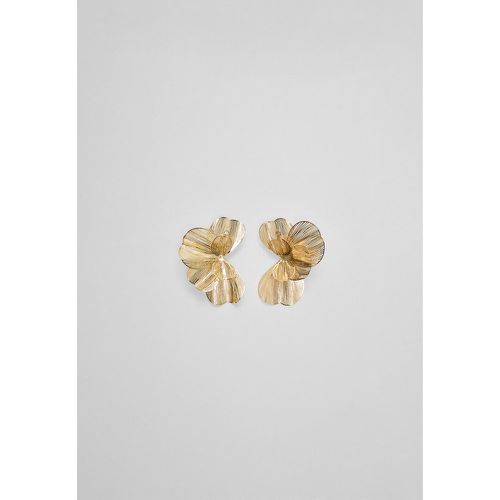 Boucles d’oreilles éventail fleur maxi OS - Stradivarius - Modalova