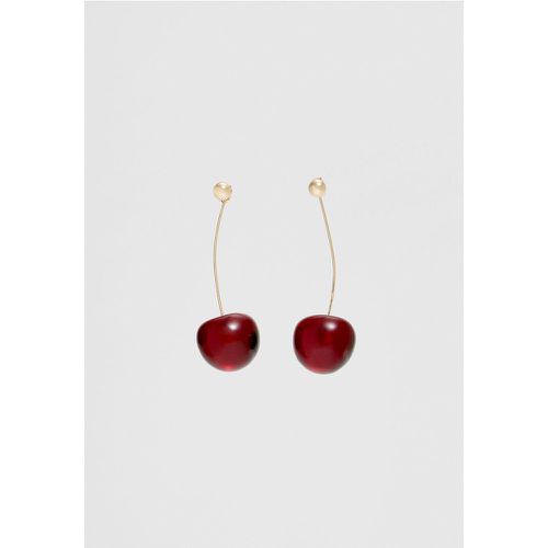 Boucles d’oreilles cerise OS - Stradivarius - Modalova