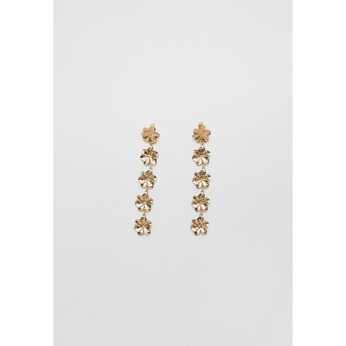 Boucles d’oreilles pendantes petites fleurs OS - Stradivarius - Modalova