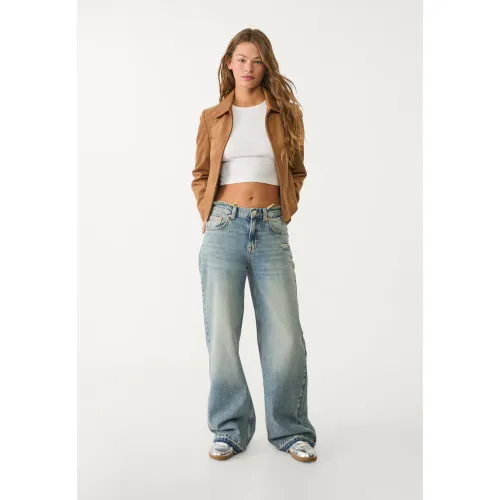 Jean regular large destroyed 32 - Stradivarius - Modalova