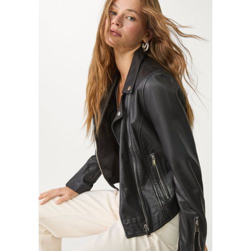 Blouson style motard cuir XS - Stradivarius - Modalova