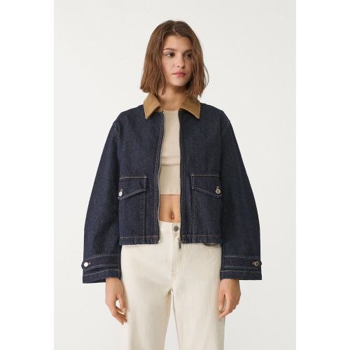Blouson denim en velours côtelé XS - Stradivarius - Modalova