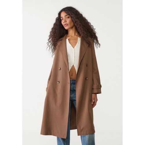 Trench long fluide XS - Stradivarius - Modalova