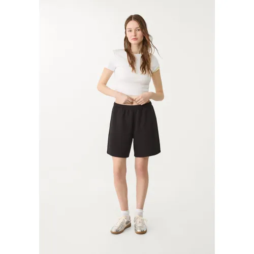 Bermuda molleton à cordons XL - Stradivarius - Modalova