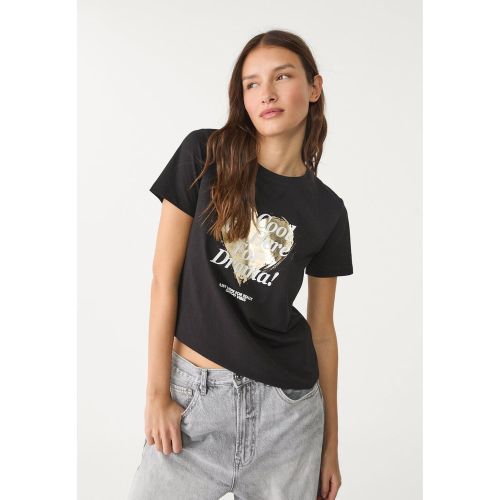 T-shirt à imprimé métallisé XS - Stradivarius - Modalova