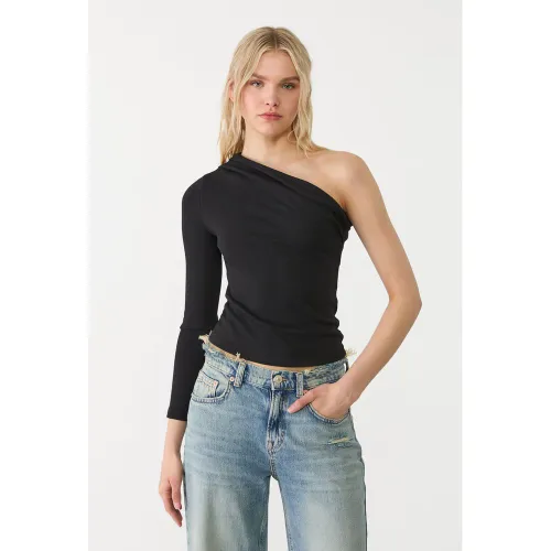 Top asymétrique XS - Stradivarius - Modalova
