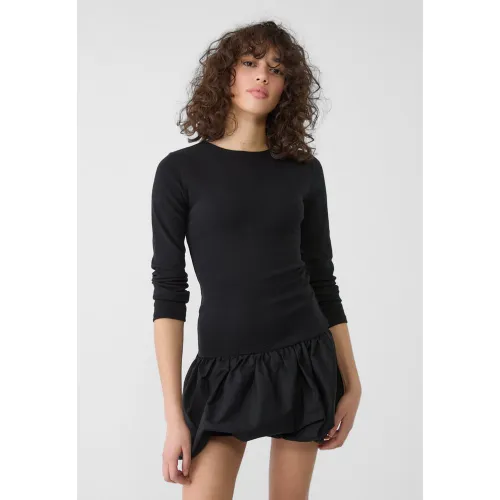 Robe cropped bouffante XS - Stradivarius - Modalova