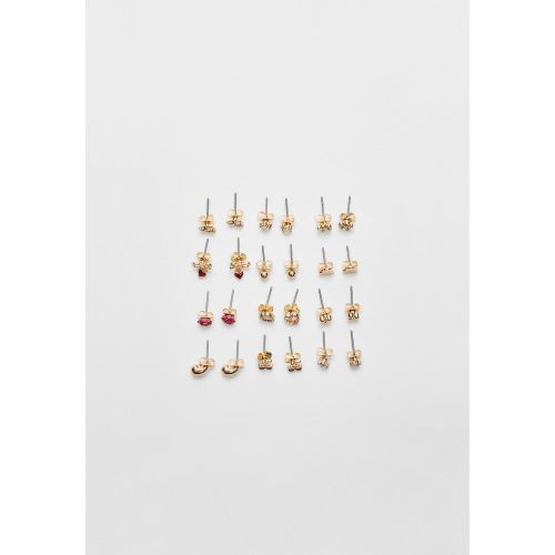 Lot de 12 paires de boucles d’oreilles rose et cerise OS - Stradivarius - Modalova