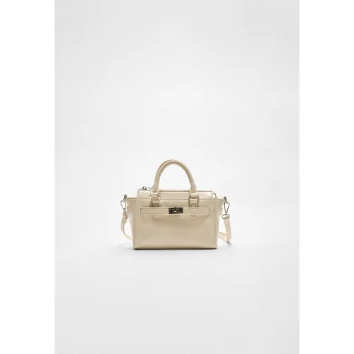 Sac à bandoulière boucle Écru OS - Stradivarius - Modalova