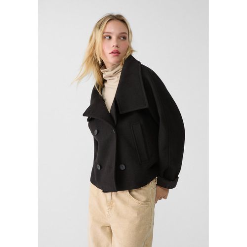 Manteau court cache-cœur à col montant XS - Stradivarius - Modalova