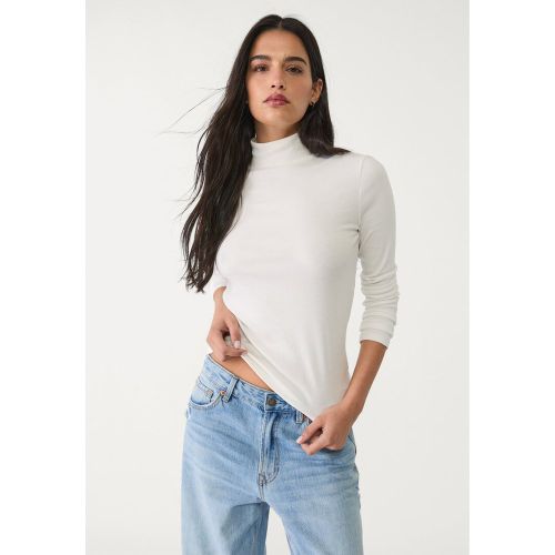T-shirt à col montant Écru XS - Stradivarius - Modalova