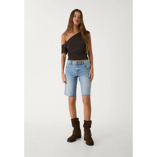 Bermuda denim cycliste 32 - Stradivarius - Modalova