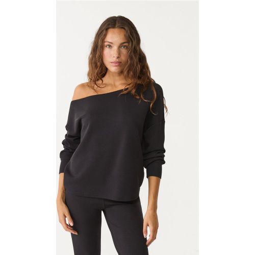 Sweat épaule dénudée en tissu doux XS - Stradivarius - Modalova