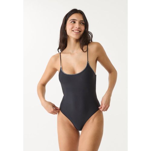 Maillot de bain brodé dos croisé XS - Stradivarius - Modalova