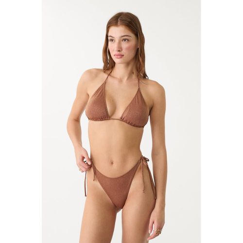 Haut de bikini triangle fil métallisé XS - Stradivarius - Modalova