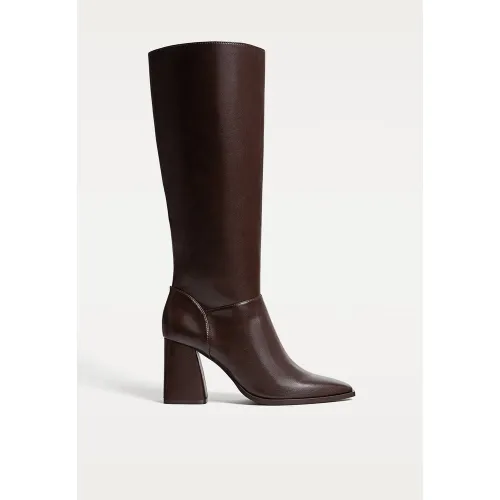 Bottes hautes à talon 35 - Stradivarius - Modalova