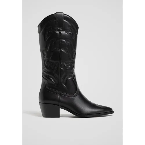 Bottes à talon style cowboy 35 - Stradivarius - Modalova