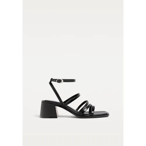 Sandales à talon large 35 - Stradivarius - Modalova