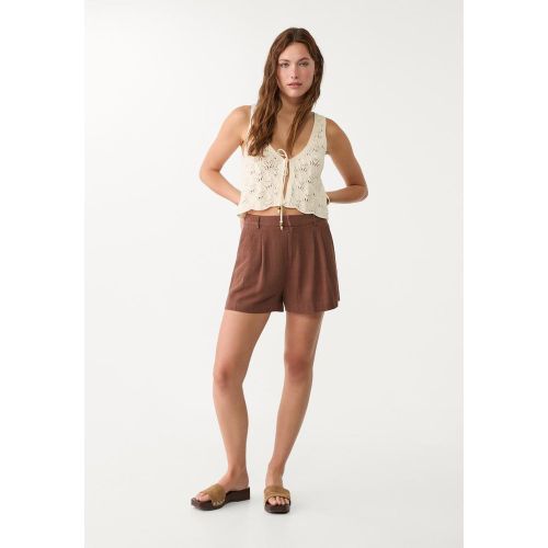 Shorts fluide en lin 32 - Stradivarius - Modalova