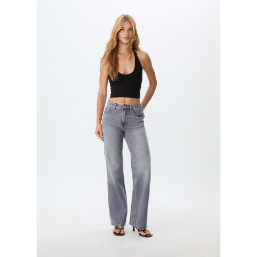Jean D92 regular wide DENIM GRIS FONCÉ DÉLAVÉ 32 - Stradivarius - Modalova