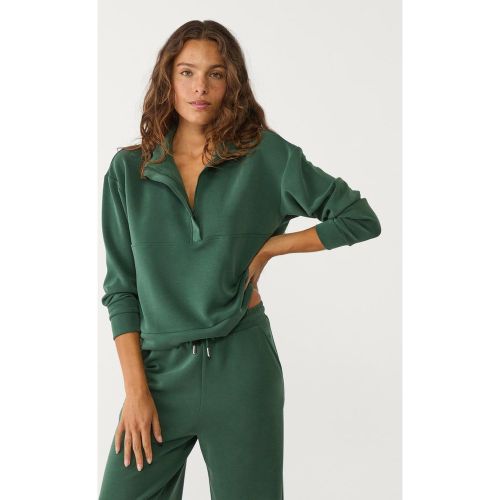 Sweat avec fermeture Éclair doux au toucher XS - Stradivarius - Modalova