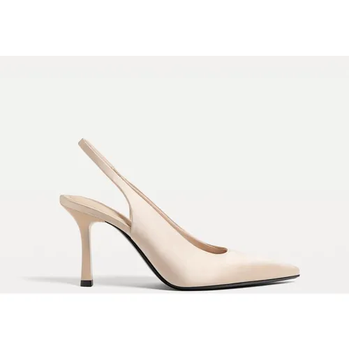 Chaussures à talon ouvertes à l’arrière ÉCRU 35 - Stradivarius - Modalova