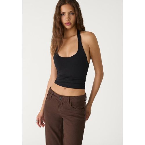 Pantalon droit taille basse 32 - Stradivarius - Modalova