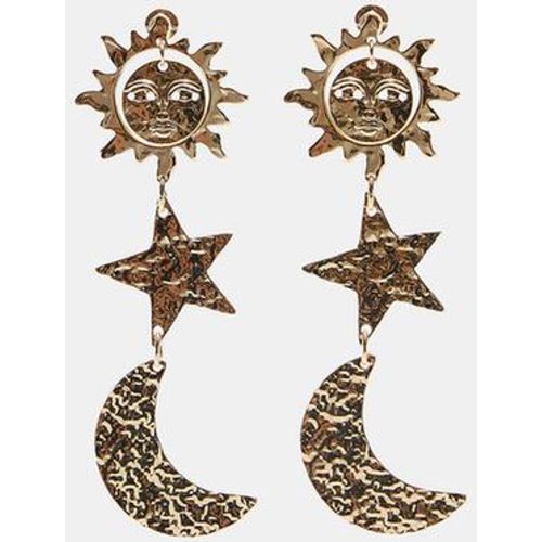 Boucles d'oreilles soleil, lune et étoiles OS - Stradivarius - Modalova