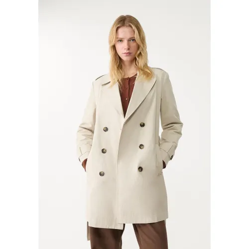 Trench regular basique ceinture XS - Stradivarius - Modalova