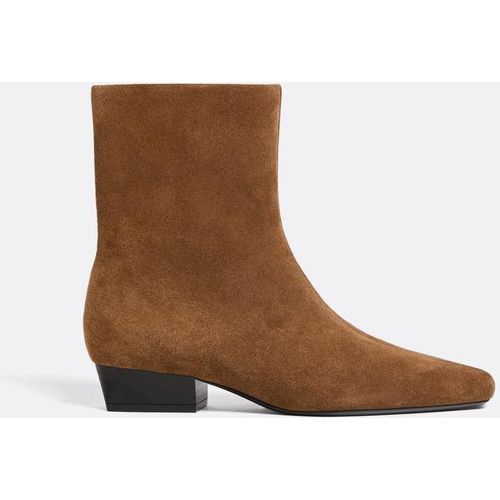 Bottines plates en cuir 35 - Stradivarius - Modalova