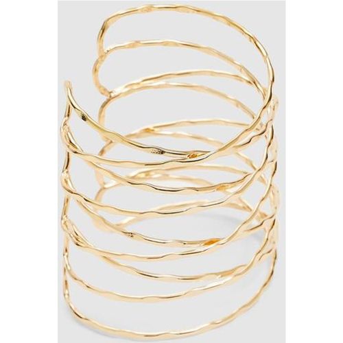 Bracelet manchette rigide rond entrelacé OS - Stradivarius - Modalova