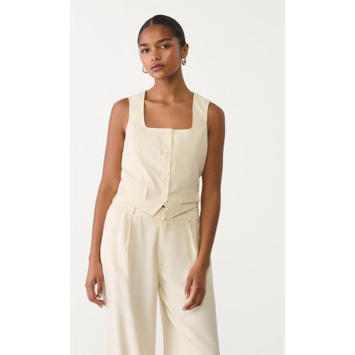 Veste courte sans manches col carré XS - Stradivarius - Modalova
