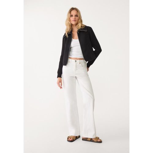 Blouson soft maille contrastante XS - Stradivarius - Modalova