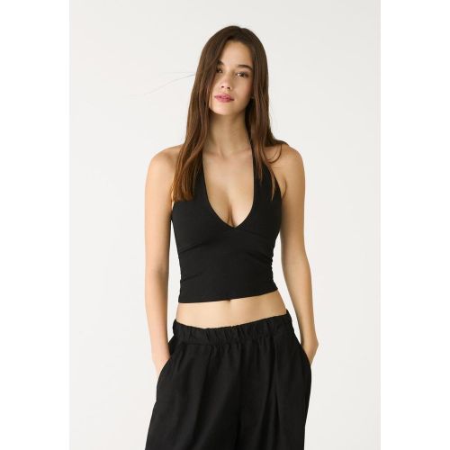 Top encolure américaine col en v XS - Stradivarius - Modalova