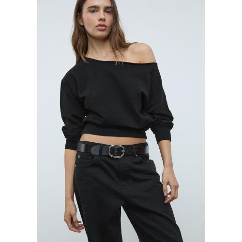 Pull en maille à col bateau XS - Stradivarius - Modalova