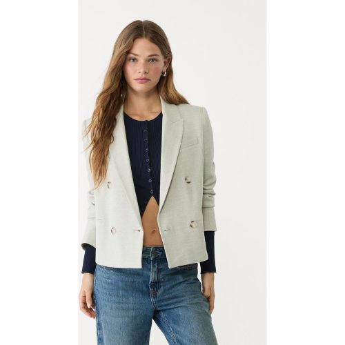 Blazer croisé cropped Écru XS - Stradivarius - Modalova