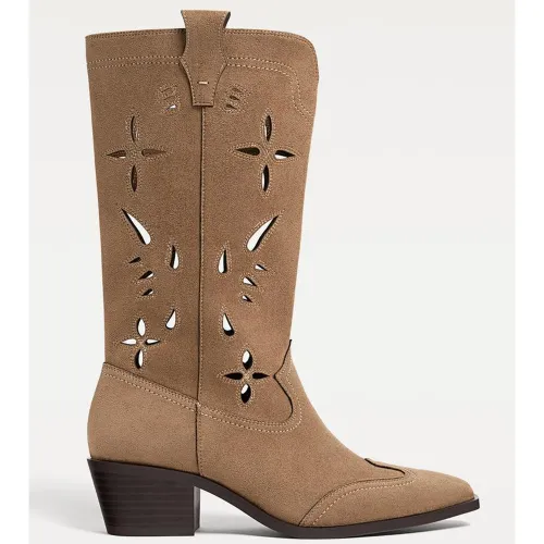 Bottes cowboy ajourées 35 - Stradivarius - Modalova