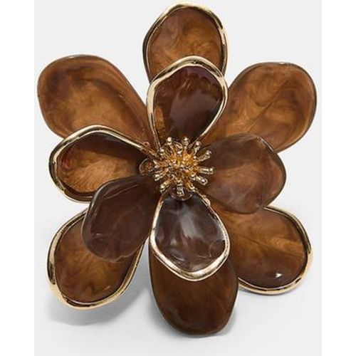 Stradivarius Bague fleur Marron OS - Stradivarius - Modalova