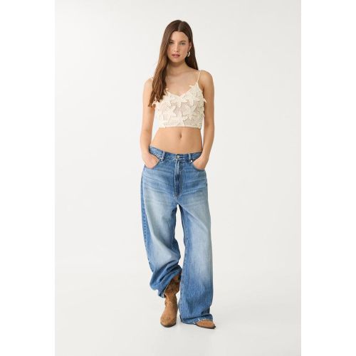 Top crochet fleurs XS - Stradivarius - Modalova