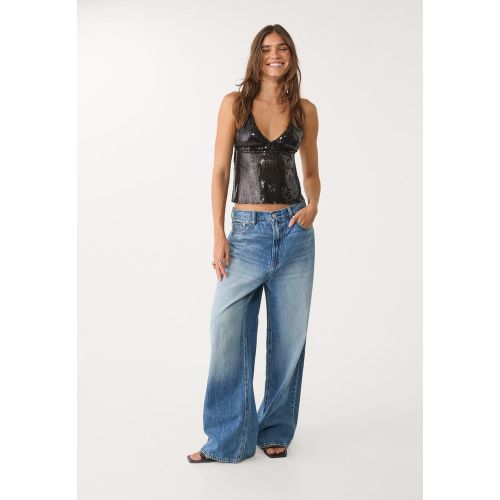 Top encolure américaine à paillettes XS - Stradivarius - Modalova