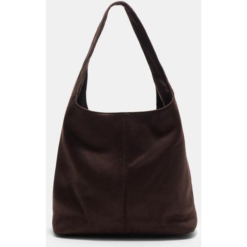 Sac bandoulière en suédine OS - Stradivarius - Modalova