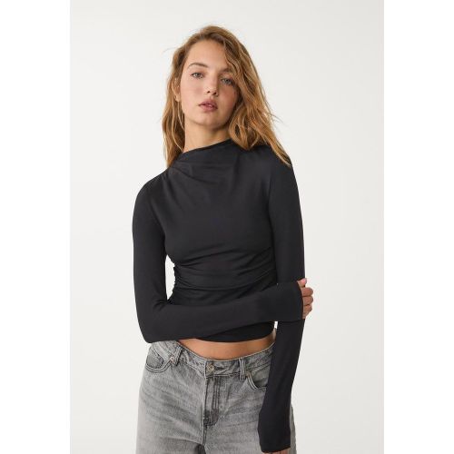 Top froncé manches longues XS - Stradivarius - Modalova