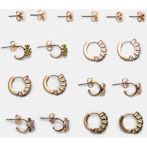 Ensemble de 9 boucles d'oreilles brillantes OS - Stradivarius - Modalova