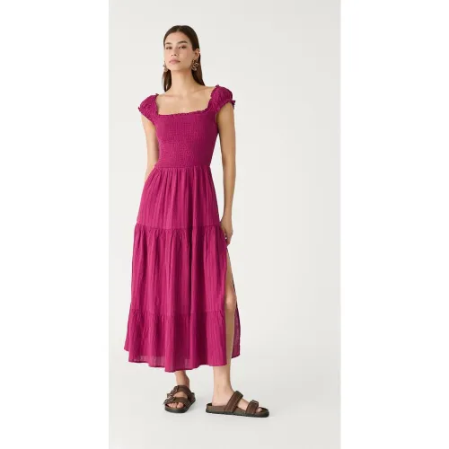Robe fluide midi XS - Stradivarius - Modalova
