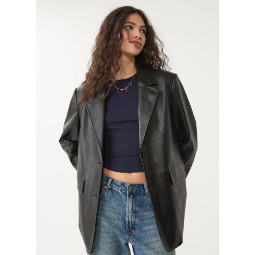 Blazer en similicuir XS - Stradivarius - Modalova