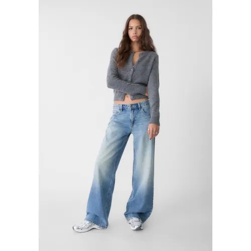 Jean baggy taille basse 32 - Stradivarius - Modalova