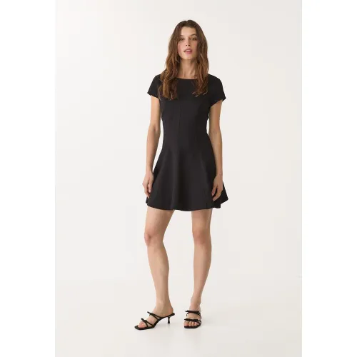 Robe en maille Milano à manches courtes XS - Stradivarius - Modalova