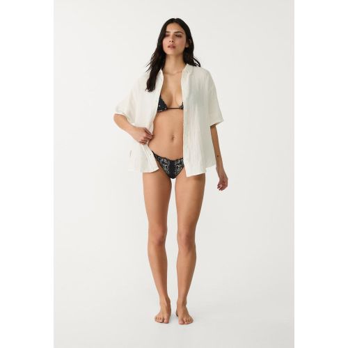 Chemise fluide en coton XS - Stradivarius - Modalova