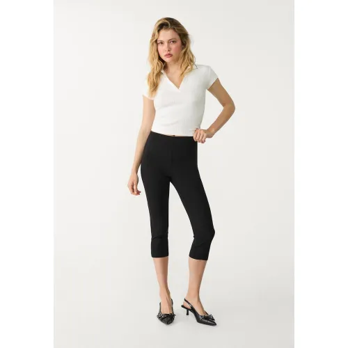 Pantalon habillé capri XS - Stradivarius - Modalova