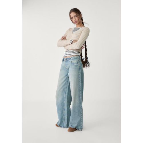 Jean large taille basse 32 - Stradivarius - Modalova